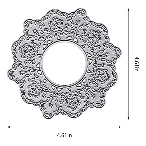 Plantilla De Troquelado Marco Puntilla Circular 12.5cm 1