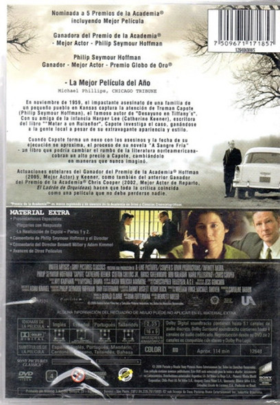 Capote - Dvd Nuevo Original Cerrado - Mcbmi 1