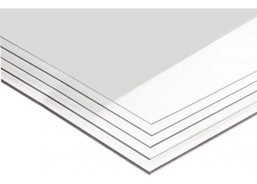 Placa Transparente Cristal Simil Acrilico 1.2mt X 2.4mt 2mm 0