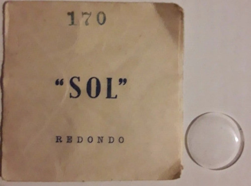 Plexiglás Cristal Vidrio Reloj Pulcera Bolsillo 17,0mm Sol 1