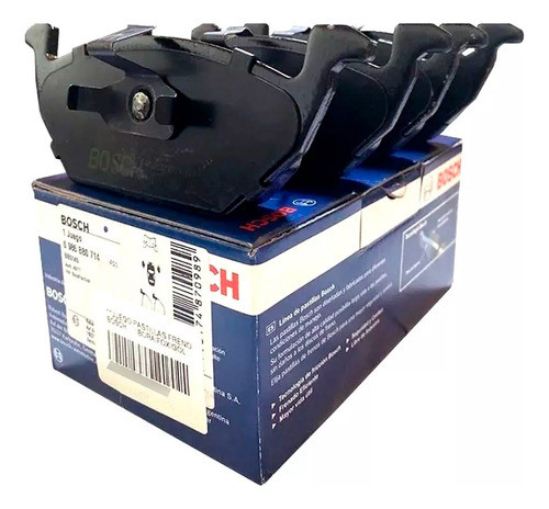 Pastilla De Freno Bosch Para Vw Fox Suran Crossfox Saveiro 0