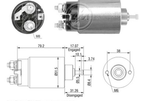 Solenoide O Automatico De Arranque Zm 760 0