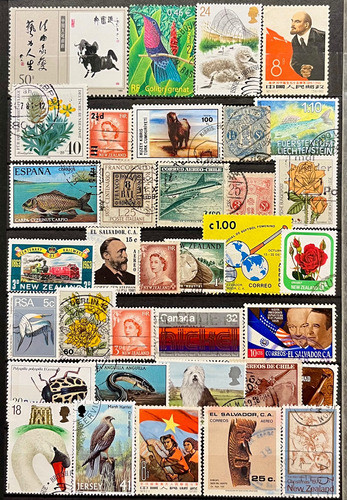 Mundiales - Lote De 35 Sellos - Varios Motivos M337 0