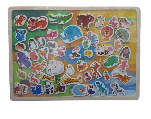 Magneticos Animalitos Animales Con Tabla 29x21 Faydi 0