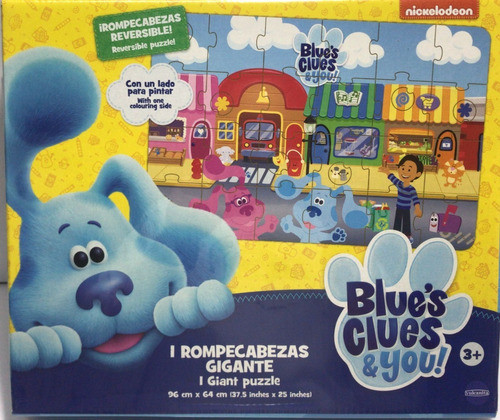 Las Pistas De Blue Clues & You Rompecabeza Gigante Reversibl 1