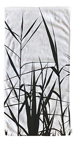Otoallas De Mano Florales Paños De Algodón Palos Negros Y Ra 0