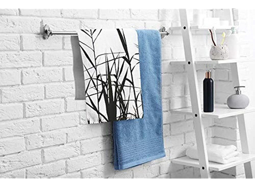 Otoallas De Mano Florales Paños De Algodón Palos Negros Y Ra 1