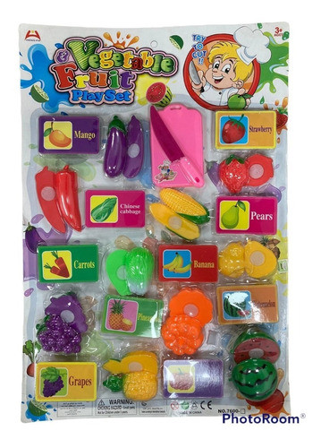 Set Infantil De Comida Con Frutas Y Verduras 0