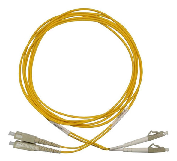 2x Cabo Óptico Lc Sc Multimodo 2,5mt Duplex 50/125 Anatel 0