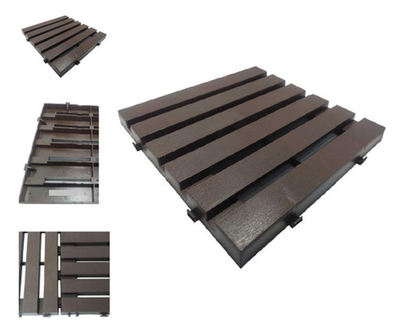 Deck Piso Plásticos P/ Áreas Condomínios Jardins Kit C/ 6 Pç 0