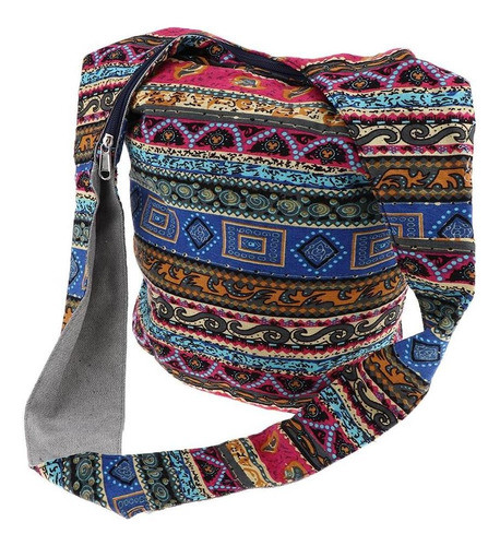 Bohemian Sling Crossbody Bolsa De Ombro Hippie Gypsy Zip On 0