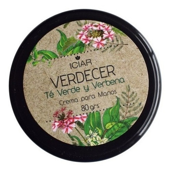 Crema Para Manos Natural Te Verde Y Verbena Iciar 80grs 0