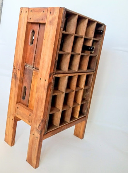 Vinoteca Cava Bodega Vintage / Madera Y Metal 24 Botellas 1