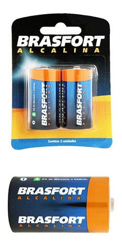 Pilha D Grande 1,5 Volts Brasfort 0