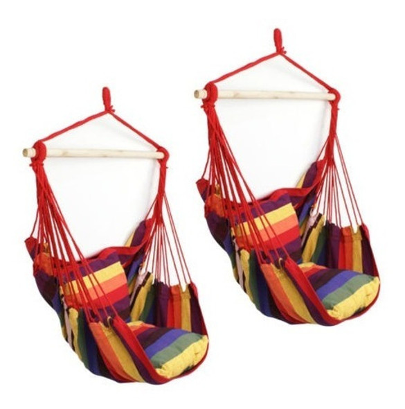 2pcs Aire Hamaca Colgante Patio Árbol Cielo Columpio Silla P 0