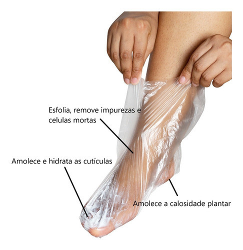 Botas Esfoliantes Creme Pele E Cutículas 100und + Brinde 1