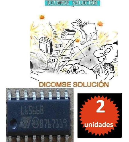 L 6566 L-6566 L6566 L6566b Fuente Tv  Lcd  Soic16 X 2 Unidad 0