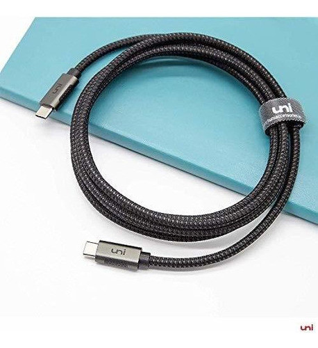 Cable Usbc A Usbc 5a Uni Usb Tipo C Cable Con Nailon Trenzad 0