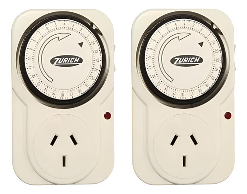 Timer Analogico Zurich Ts-ed7 10a X 2 Unidades Valhalla Grow 0