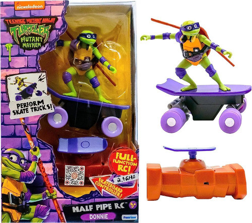 Tortugas Ninja Mutantes A Radio Control En Patineta 1