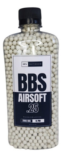 Combo Balines Bbs Airsoft 6mm 0.25 Mfv Outdoor 2,8kg 0