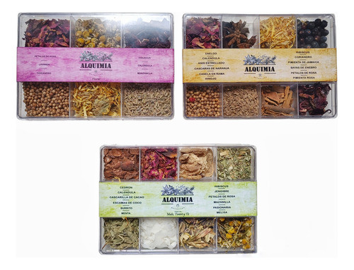 3 Cajas Botanicos Hierbas Para Tragos Gin Infusión Té Mate 0