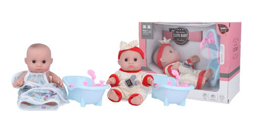 Muñeco Bebe C/bañito 18 Cm - Muñeco -bebote 0