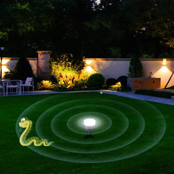 Repelente Pragas Cobra Jardim Ultra-sônico Energia Led 1