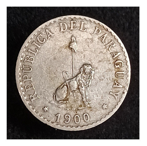 Paraguay 20 Centavos 1900 Excelente Km 8 León 1
