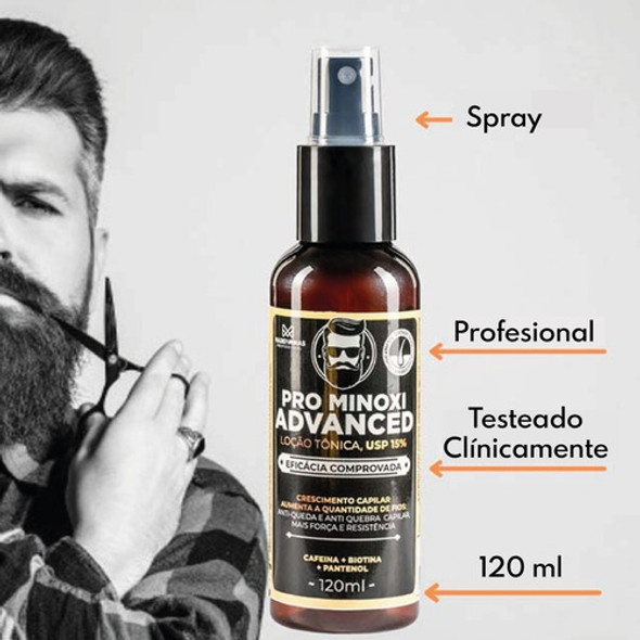 Kit Crecimiento Cabello Barba Ceja Pro Minoxi + Dermaroller 1 Kit Crecimiento Cabello Barba Ceja Pro Minoxi + Dermaroller 1