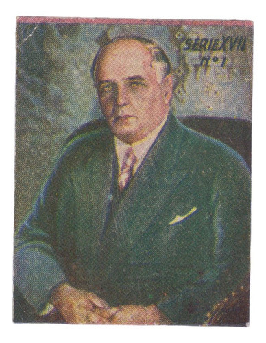 1932 Gabriel Terra Figurita Album Chocolates Aguila Uruguay 0