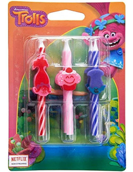 Trolls Velas De Cumpleaños Para Tarta Decoración De Fiesta 0
