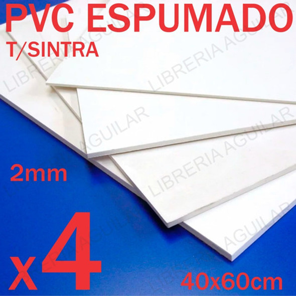 4 Pvc Espumado 40x60cm 2mm Arquitectura Maqueta Corte 1