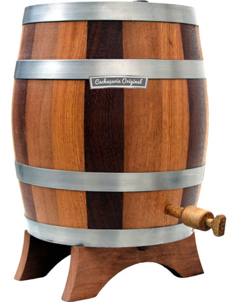 Barril Envelhecer Pinga Vinho Amburana Vertical 5 Litros 0