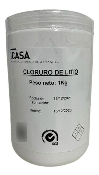 Cloruro De Litio 1 Kg Pr 0