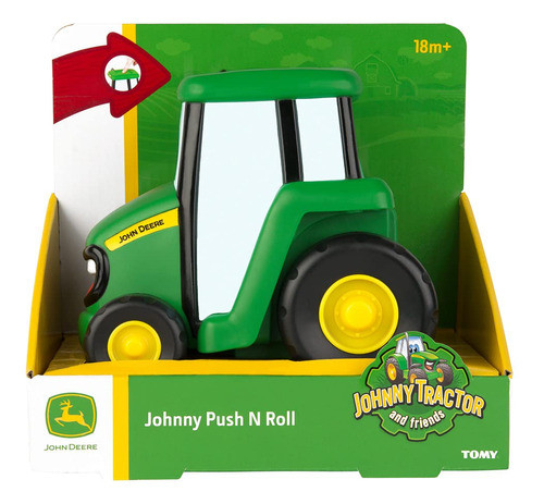 Tomy John Deere Push .n. Roll Johnny Vehiculo 1