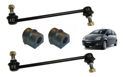 Kit 2 Bieletas Y Bujes Barra Estabilizadora Meriva 0