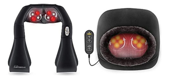 Snailax Shiatsu Masajeador De Cuello Y Hombros 0 Snailax Shiatsu Masajeador De Cuello Y Hombros 0