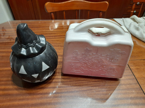 Lote De Calabaza Halowen Y Maletin Plastico Con Det 0