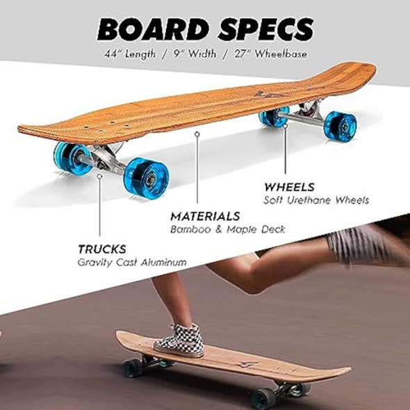 Magneto Patineta Larga Kicktail Cruiser De 40 1