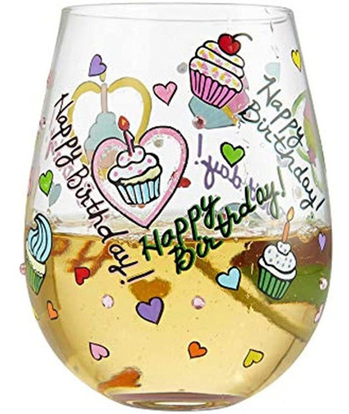 Enesco Lolita Cupcakes De Cumpleaños Copa De Vino 1