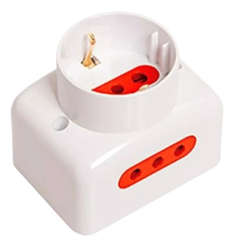 Toma Corriente 1 Shucko + 2 Salidas 3 Lineas 10amp 250v Jov 0