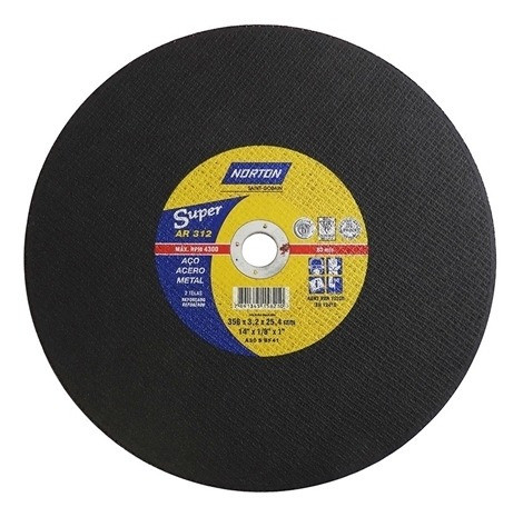 Disco De Corte Para Metais Ar312 355 X 3,2 X 25,40mm Norton 0