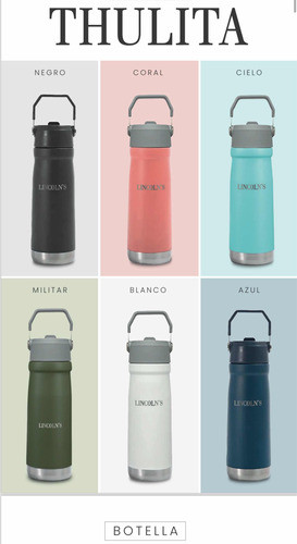 Botella Lincolns Libre Bpa Todos Los Colores 1