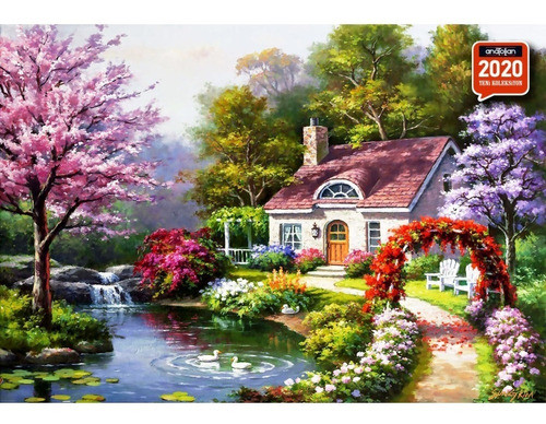Puzzle 1500 Piezas Spring Cottage In Ful - Anatolian 1