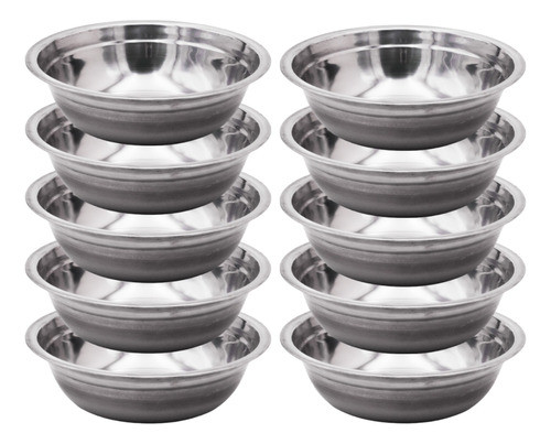 Bowl Ensaladera Acero Inoxidable Reposteria 26cm Pack X 10 0