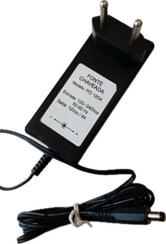 Fonte 12v 4a Estabilizada Universal Cftv Plug P4 0