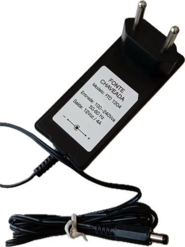 Fonte 12v 4a Estabilizada Universal Cftv Plug P4 1