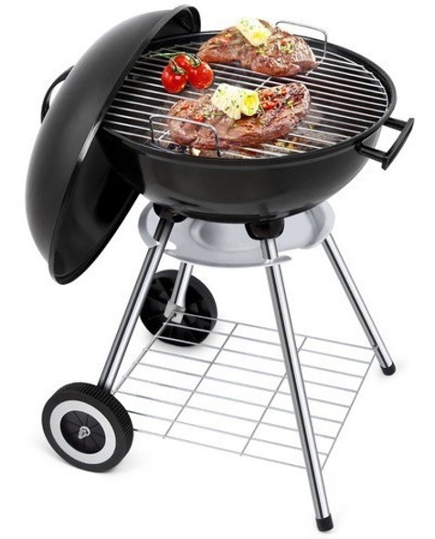 Parrillero Con Tapa Y Ruedas / Barbacoa / Leña O Carbón 1
