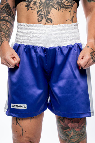 Calção Boxe Profissional Sprawl Feminino Violeta Shorts 1